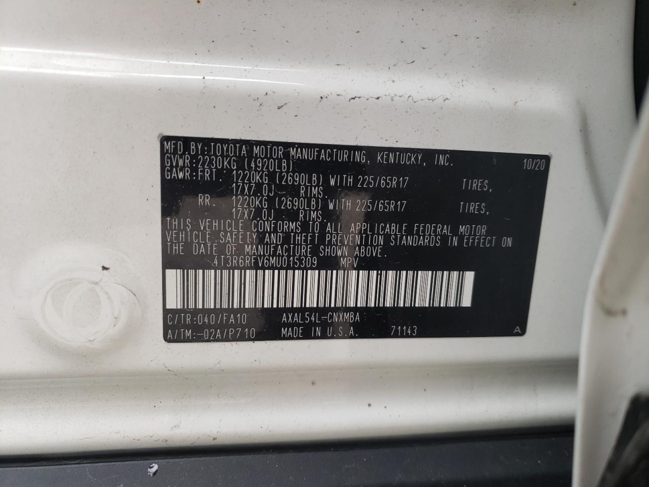 2021 TOYOTA RAV4