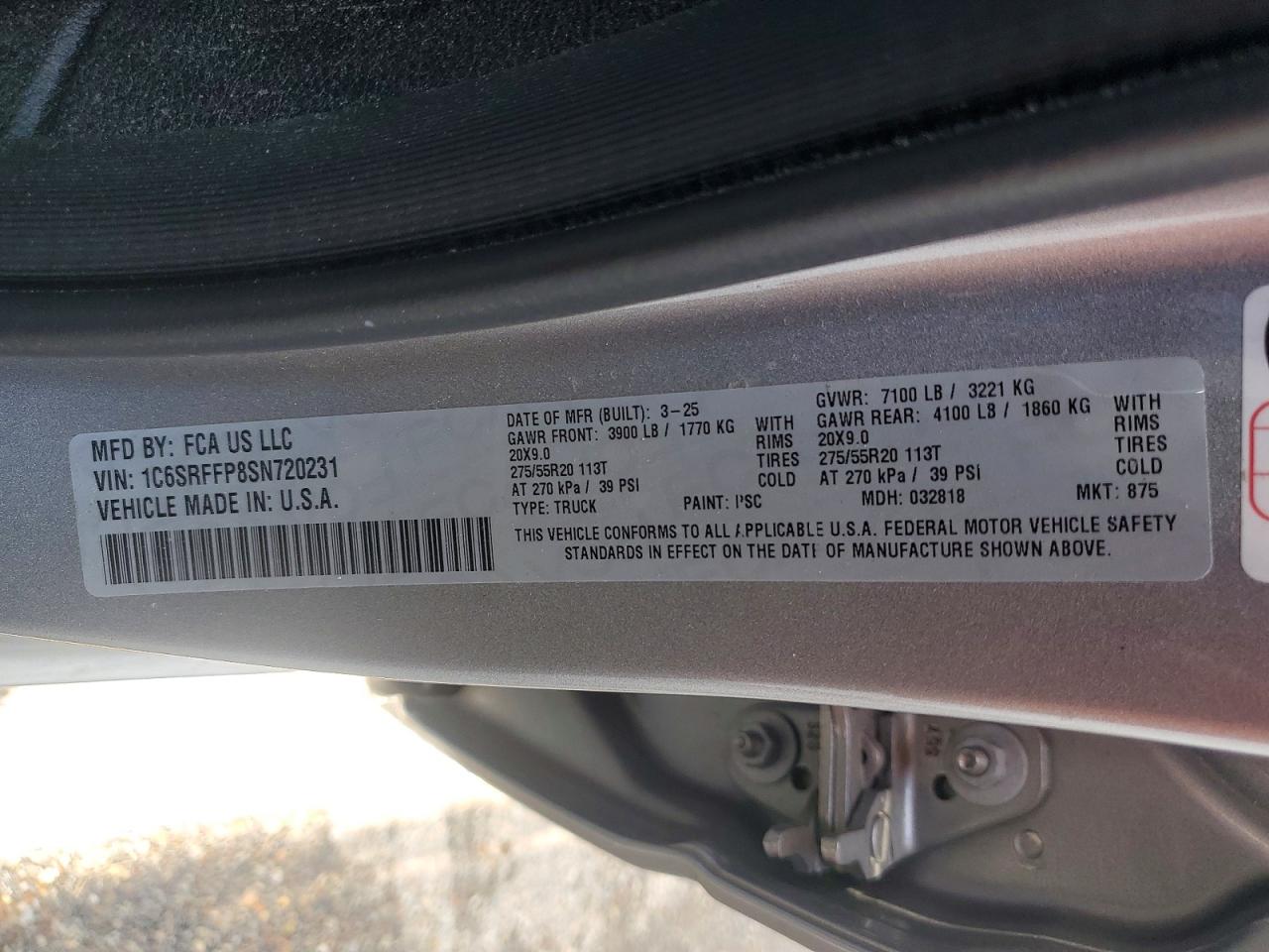 2025 RAM 1500