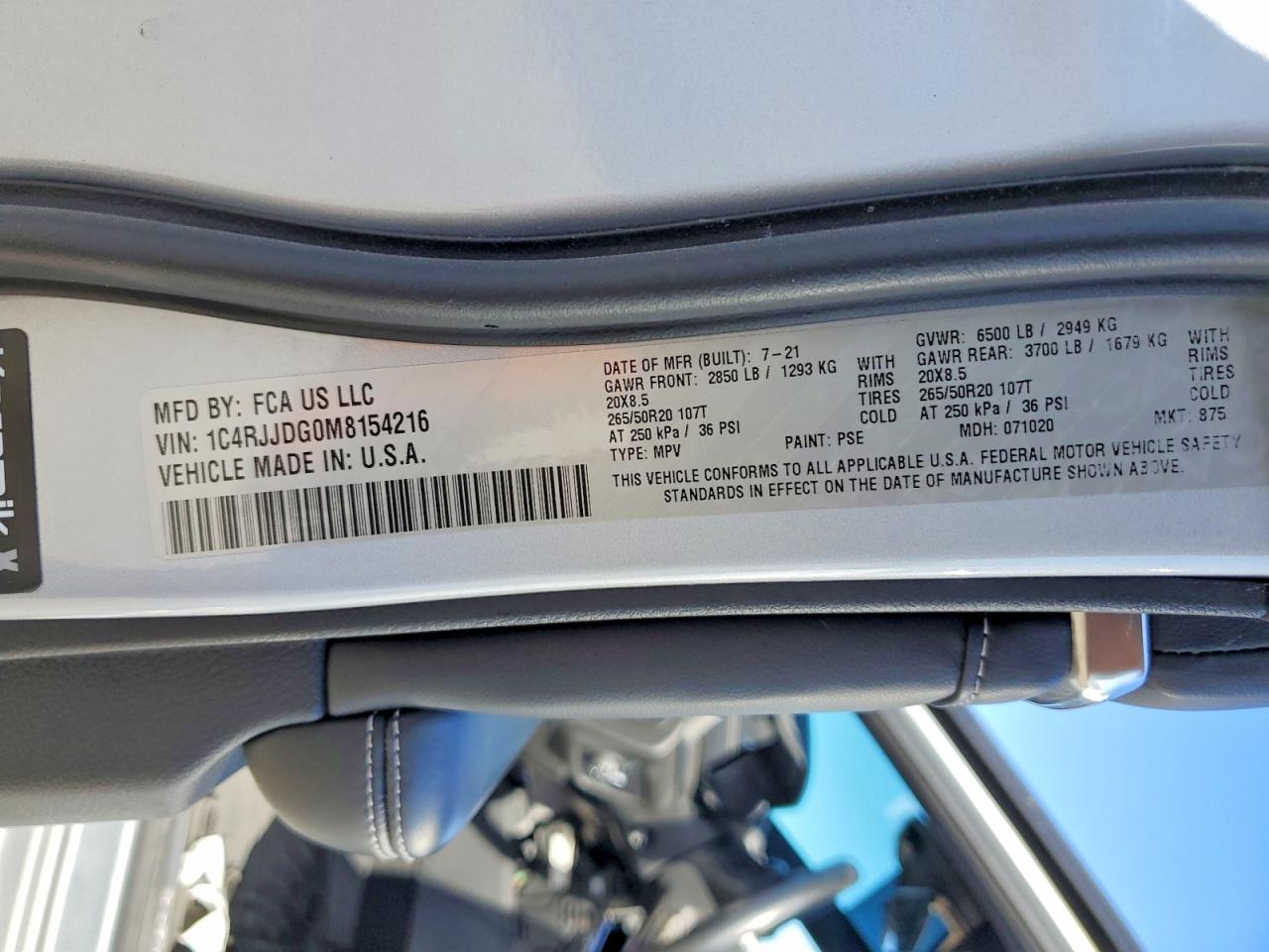 2021 JEEP CHEROKEE