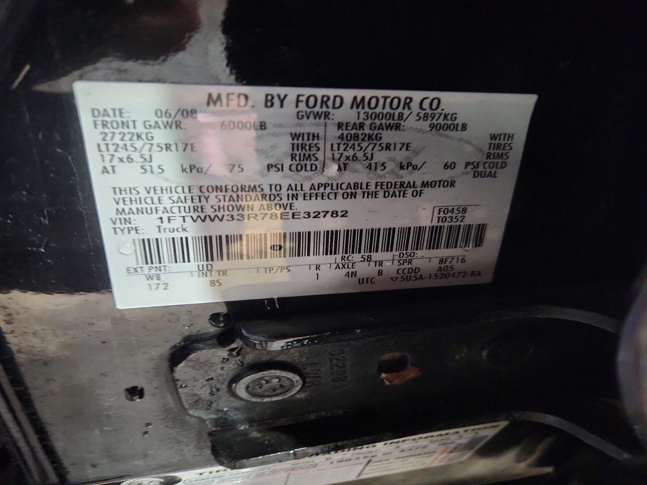 2008 FORD F350
