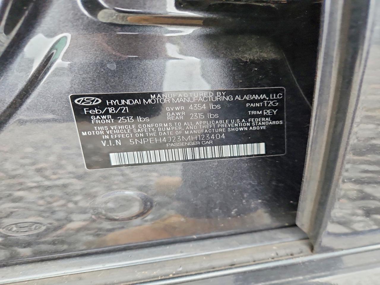 2021 HYUNDAI SONATA