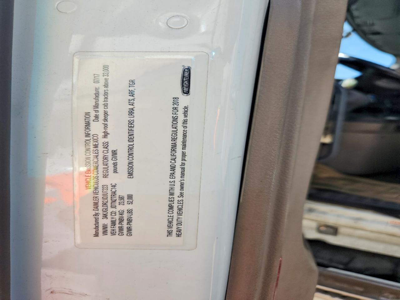 2018 FREIGHTLINER ALL OTHER