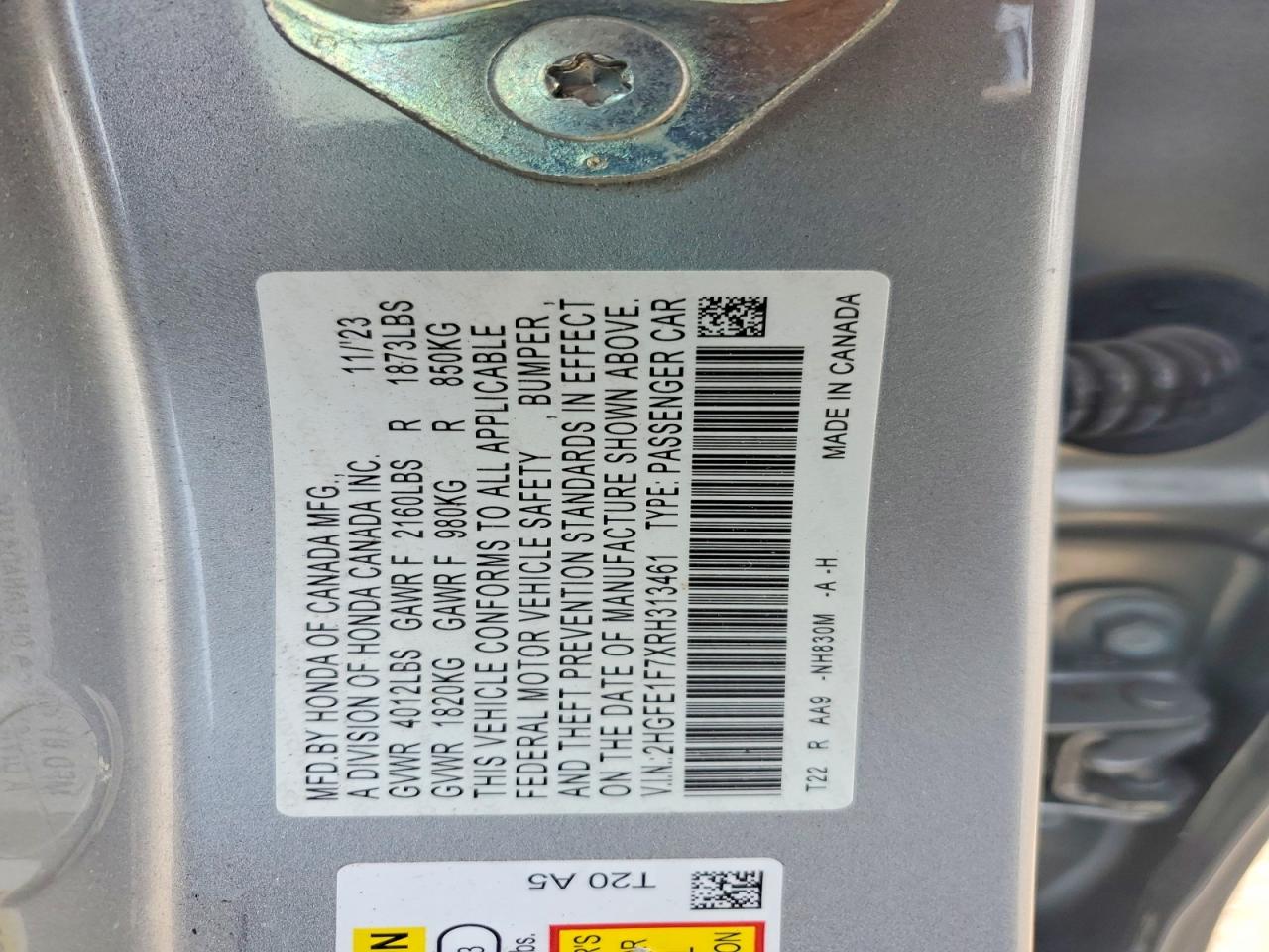 2024 HONDA CIVIC