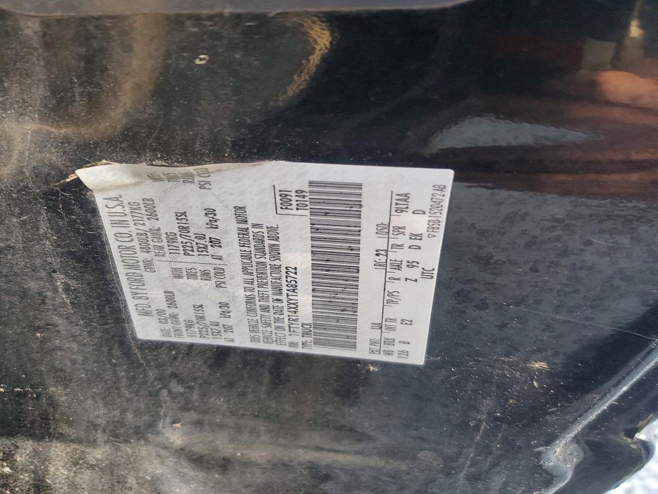 2000 FORD RANGER