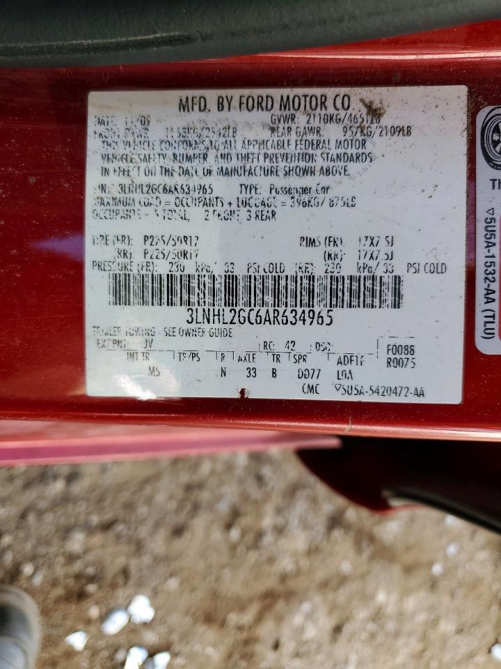 2010 LINCOLN TOWNHOUSE MKZ
