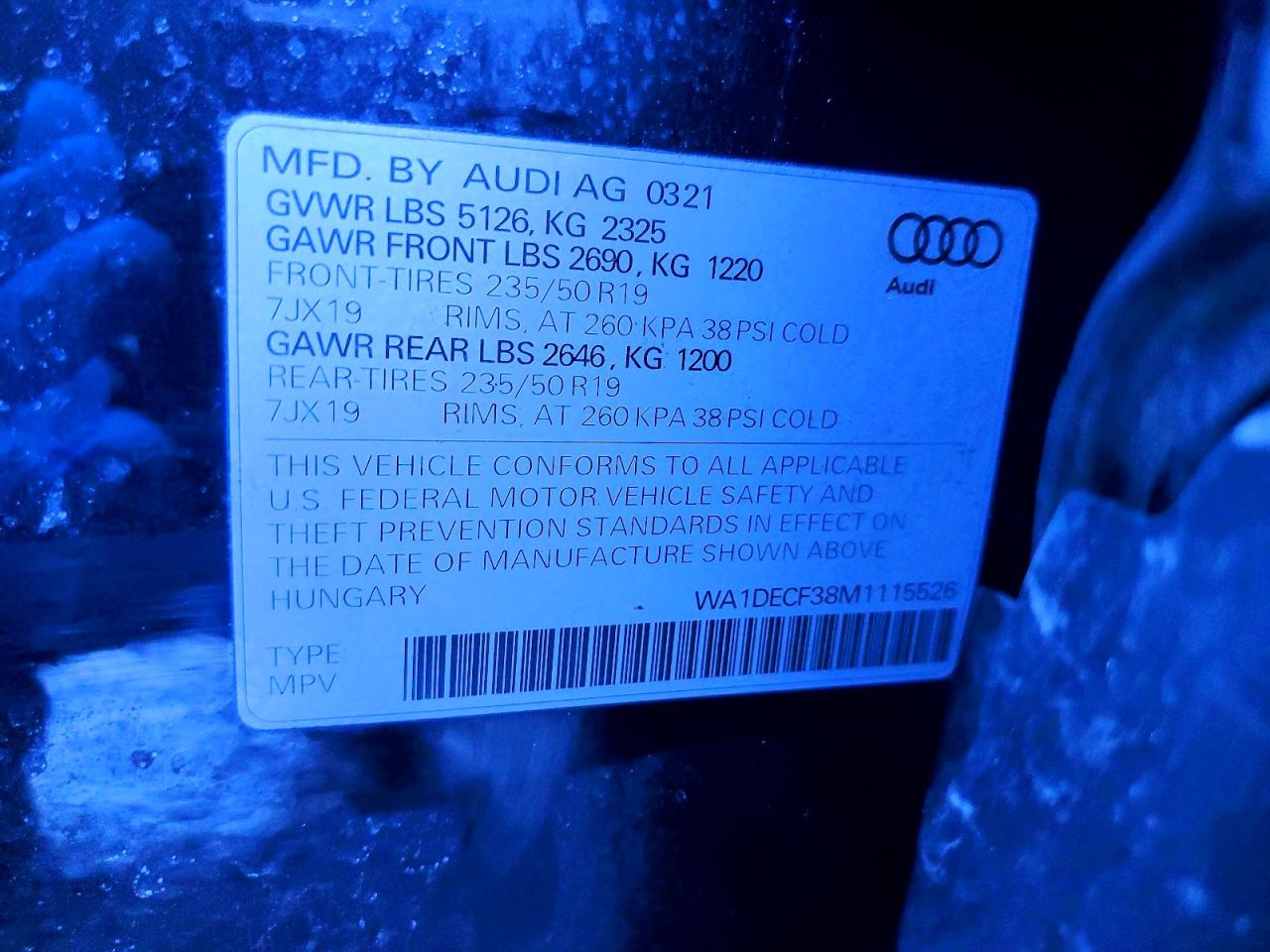 2021 AUDI Q3