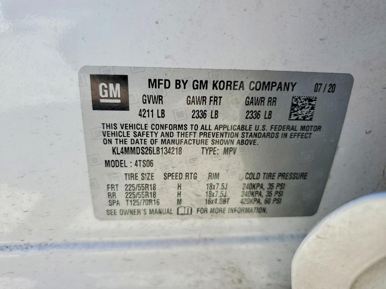 2020 BUICK ENCORE