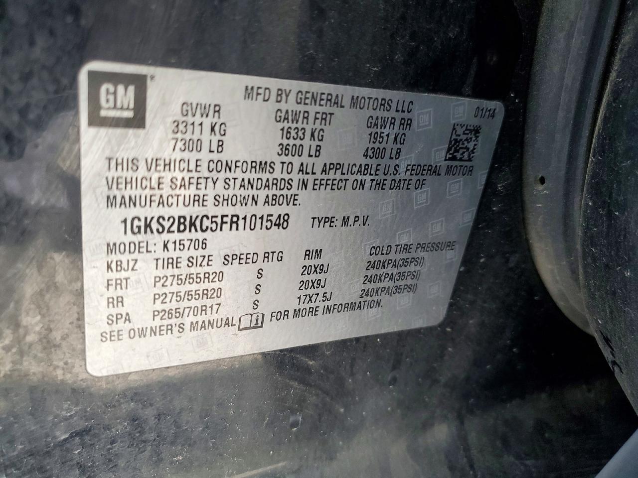 2015 GMC YUKON