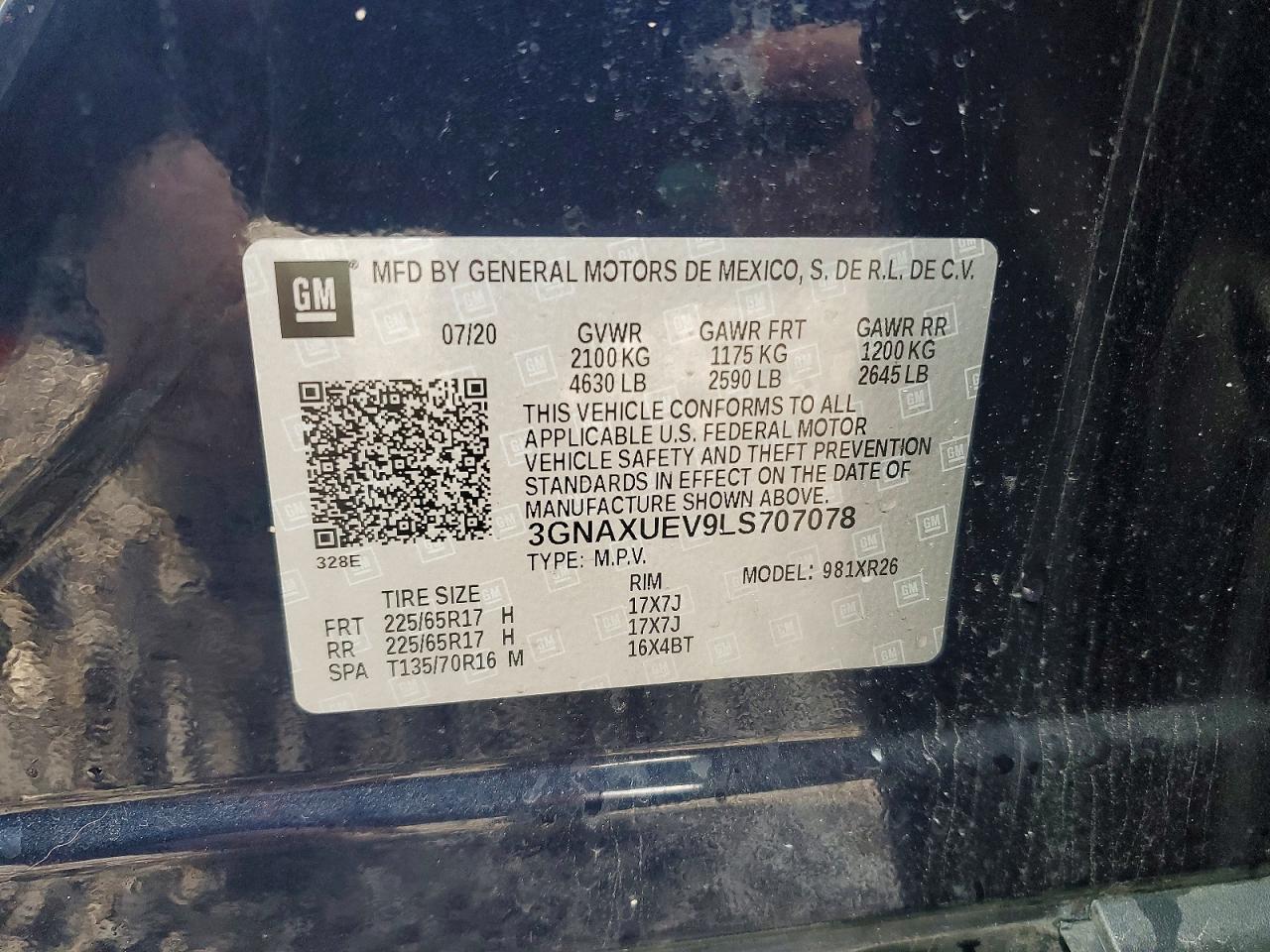 2020 CHEVROLET EQUINOX