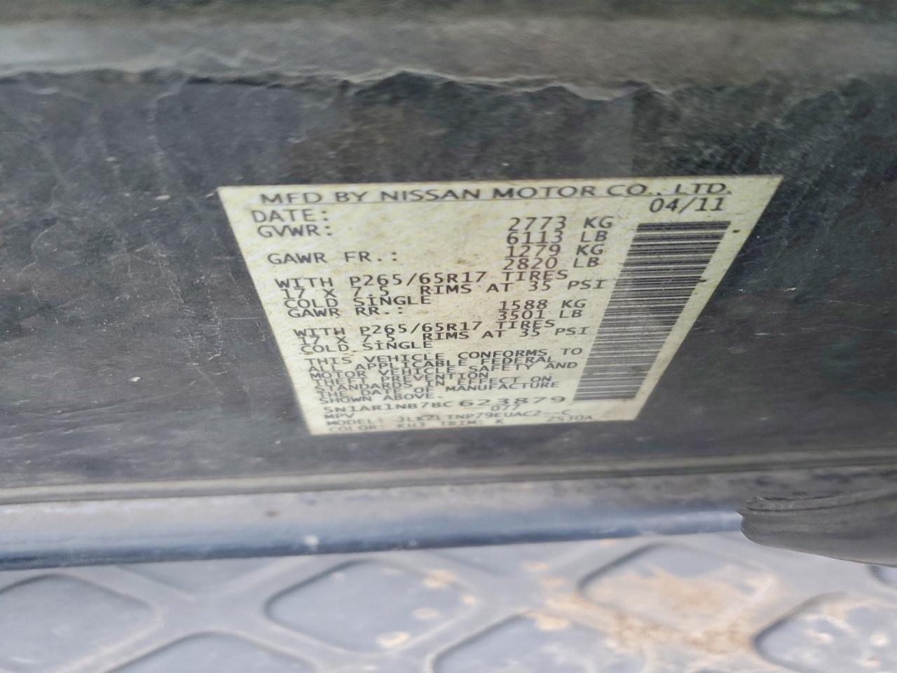 2011 NISSAN PATHFINDER