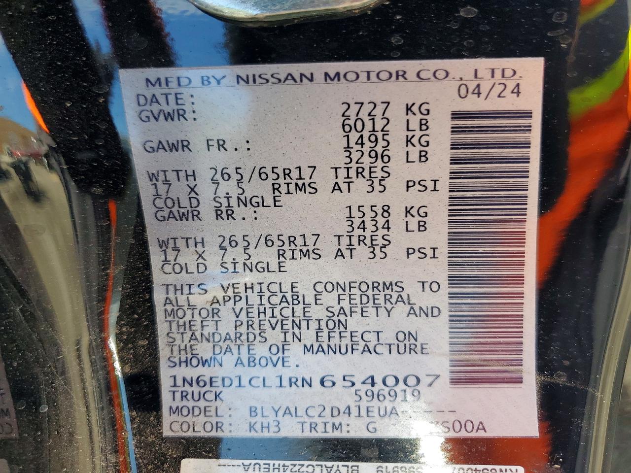 2024 NISSAN FRONTIER