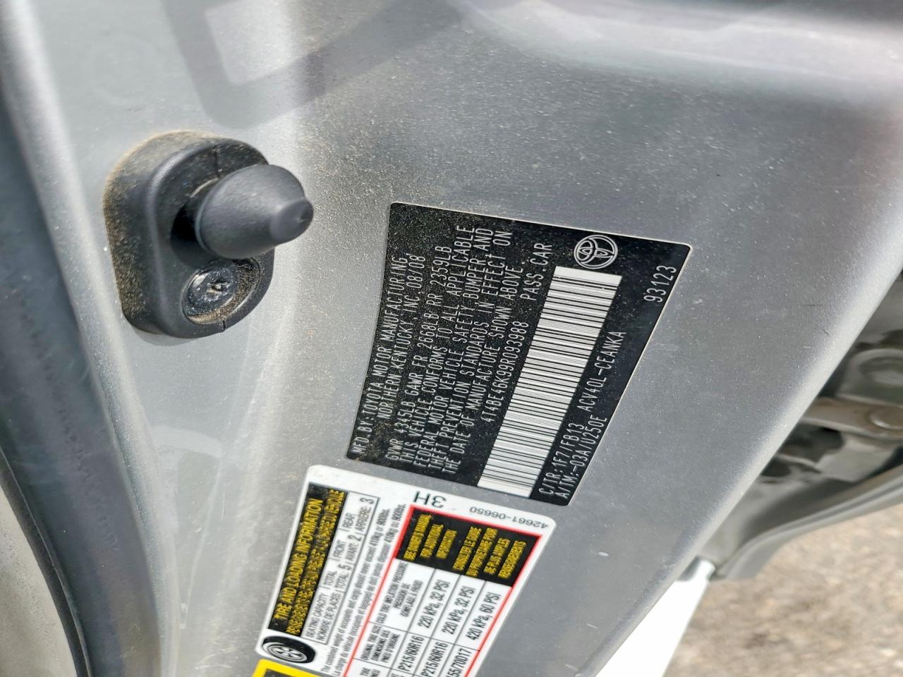 2009 TOYOTA CAMRY