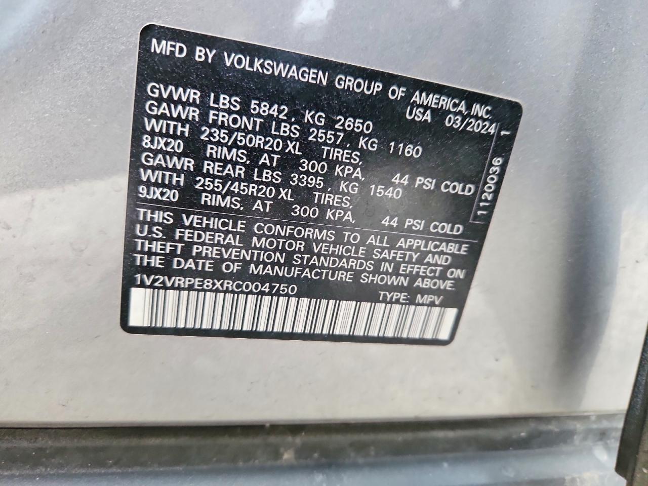 2024 VOLKSWAGEN ALL OTHER