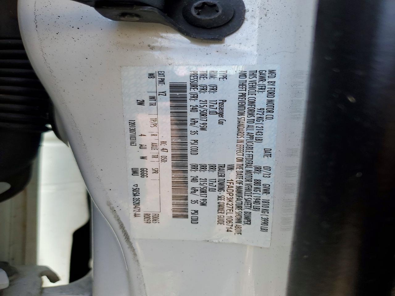2014 FORD FOCUS