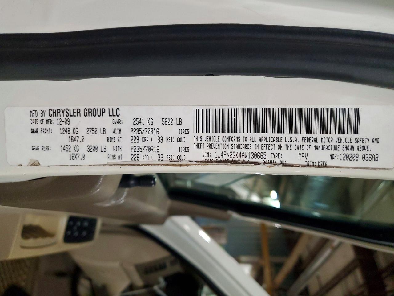2010 JEEP LIBERTY