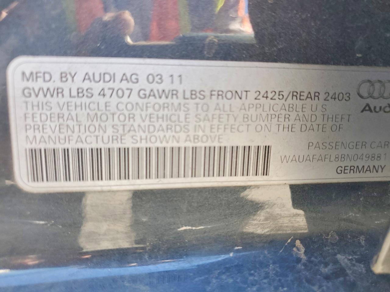2011 AUDI A4