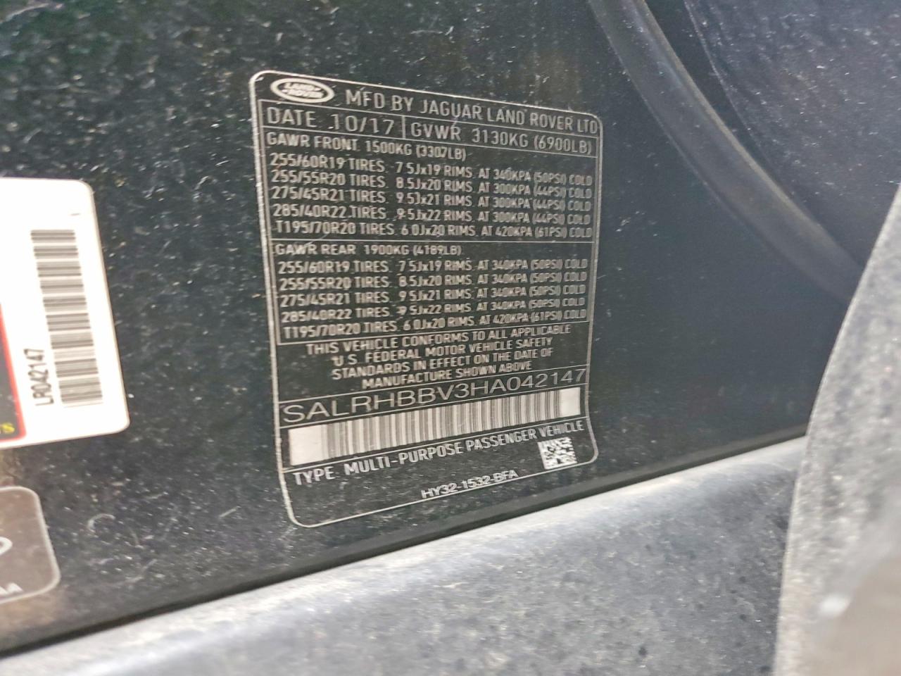2017 LAND ROVER DISCOVERY