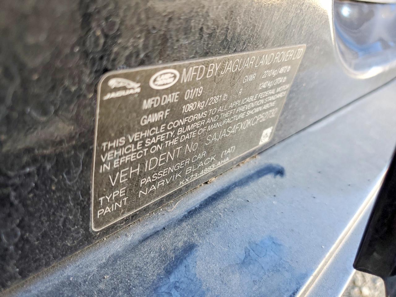 2019 JAGUAR XE