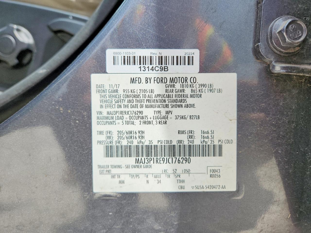 2018 FORD ECOSPORT