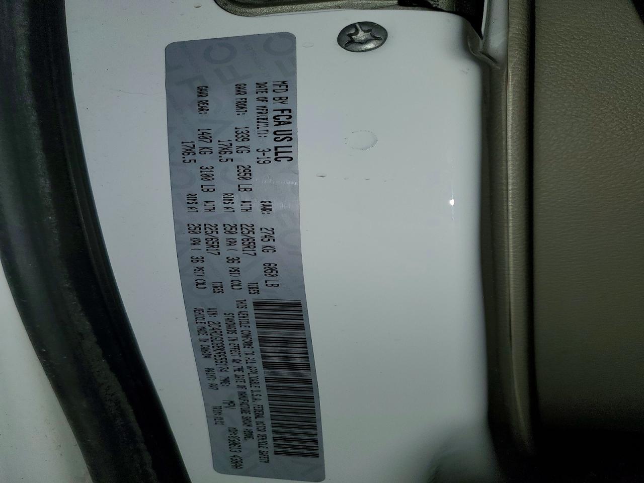 2019 DODGE CARAVAN
