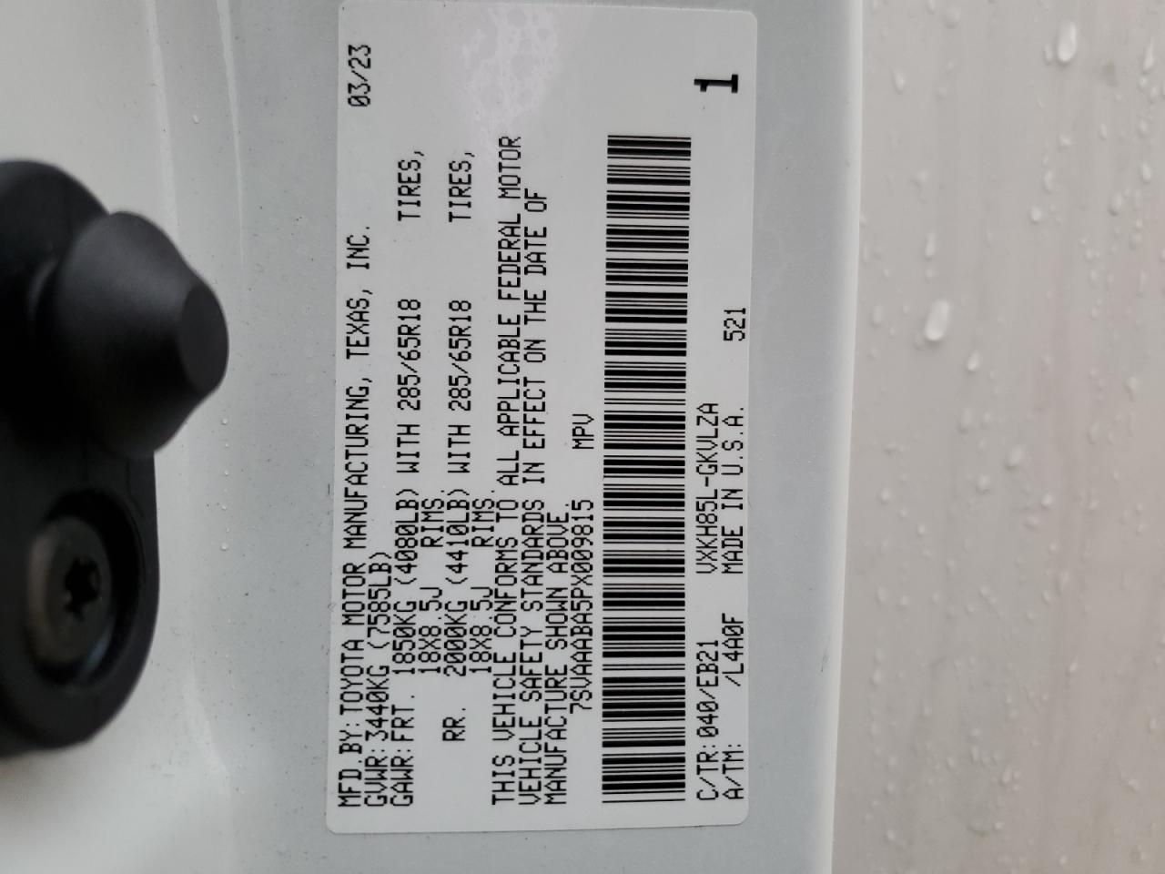 2023 TOYOTA SEQUOIA