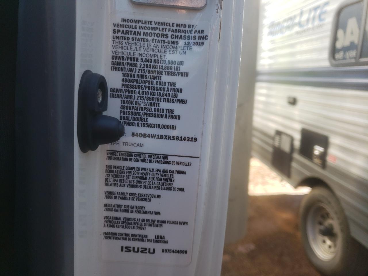 2019 ISUZU NPR