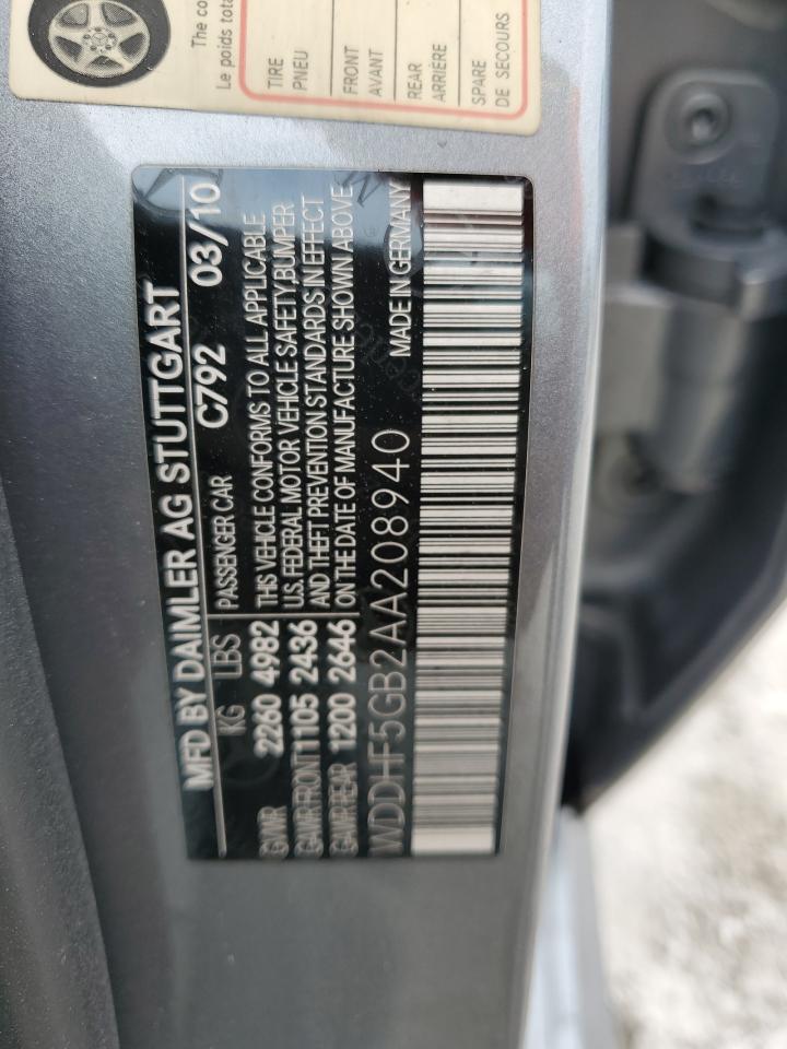 2010 MERCEDES-BENZ E-CLASS