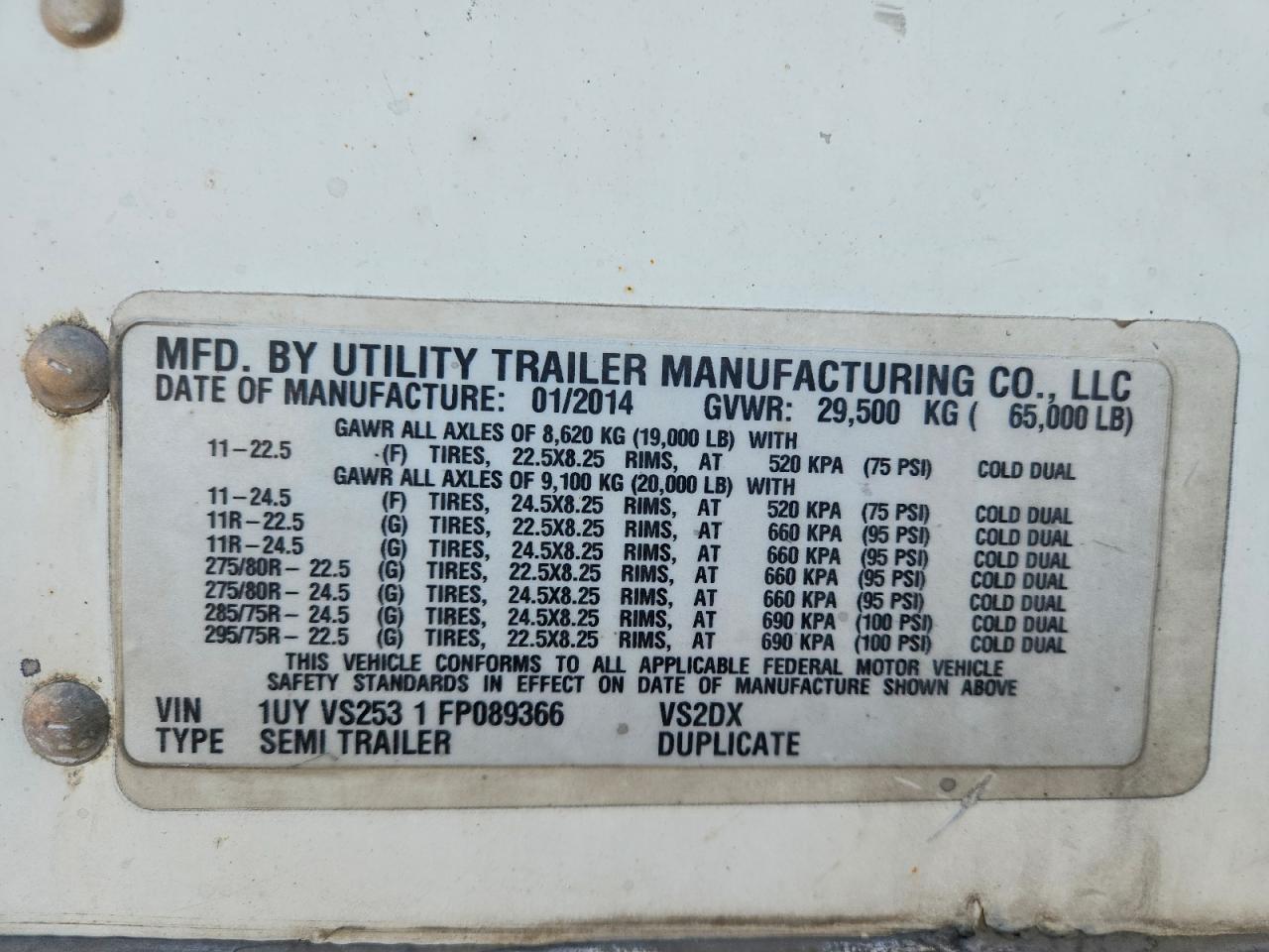 2015 UTILITY ALL Models