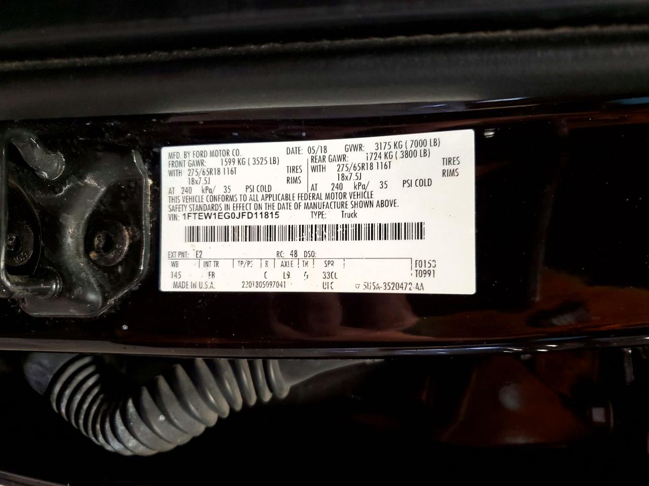 2018 FORD F150