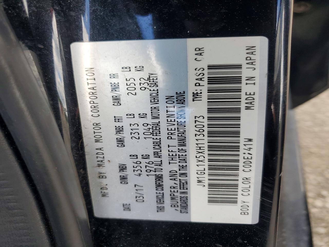 2017 MAZDA 6