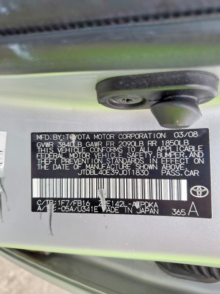 2009 TOYOTA COROLLA