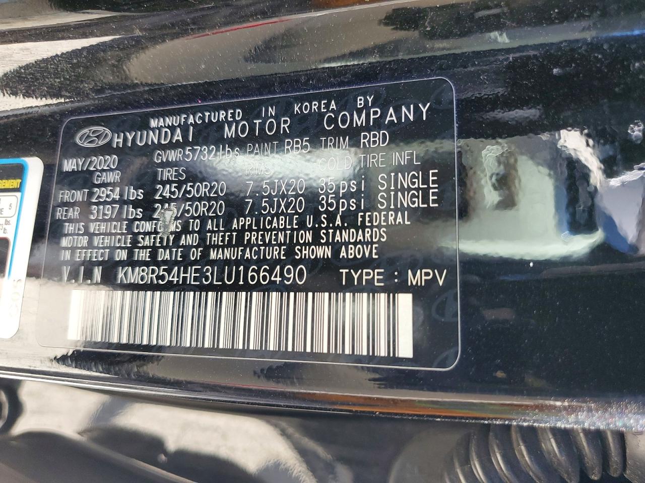 2020 HYUNDAI PALISADE
