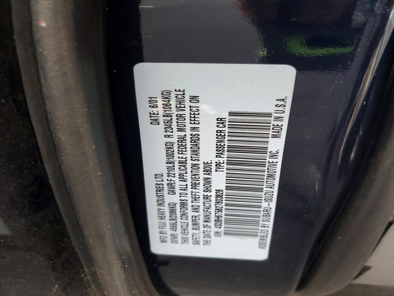 2002 SUBARU LEGACY