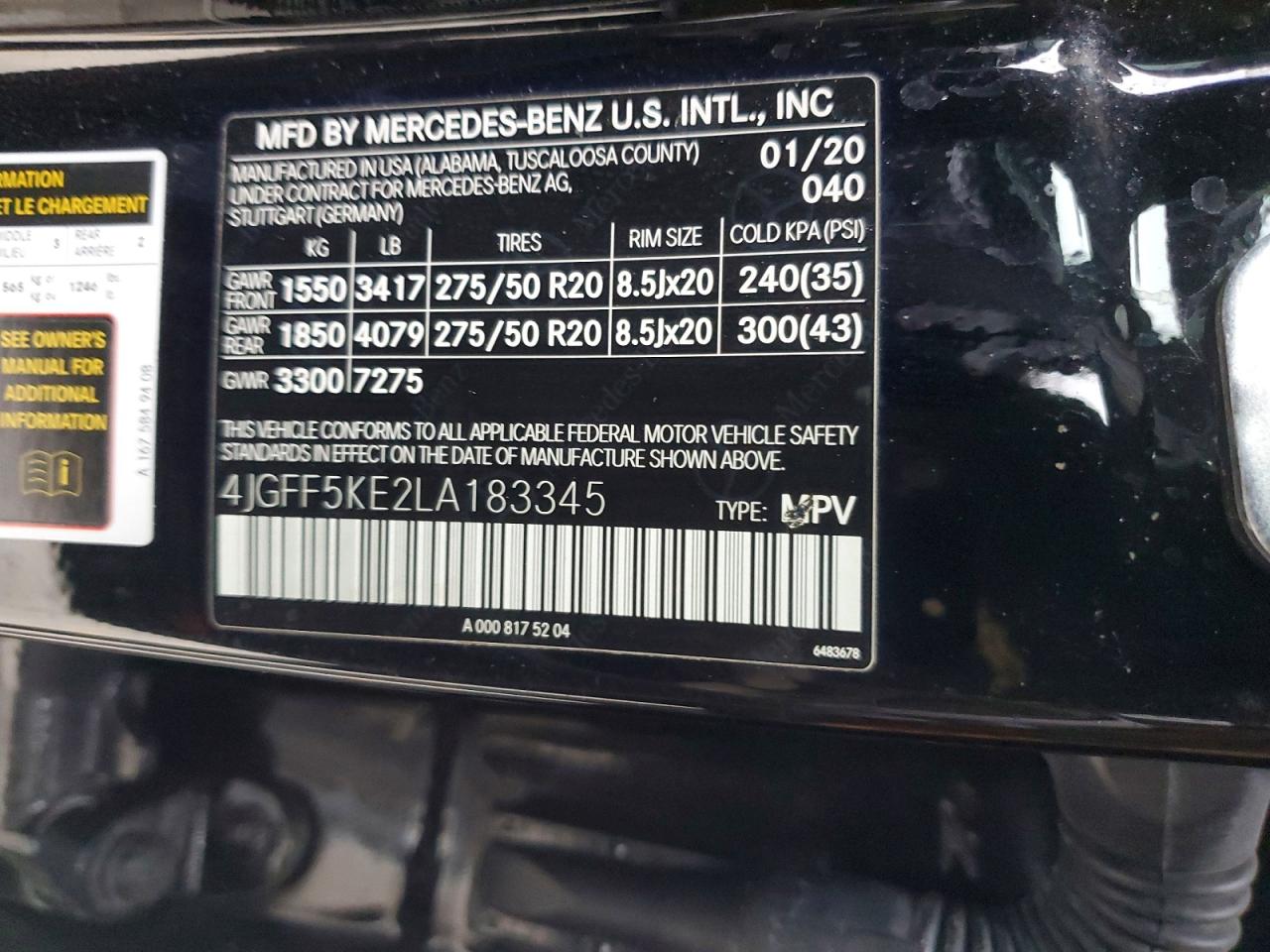 2020 MERCEDES-BENZ GLS-CLASS