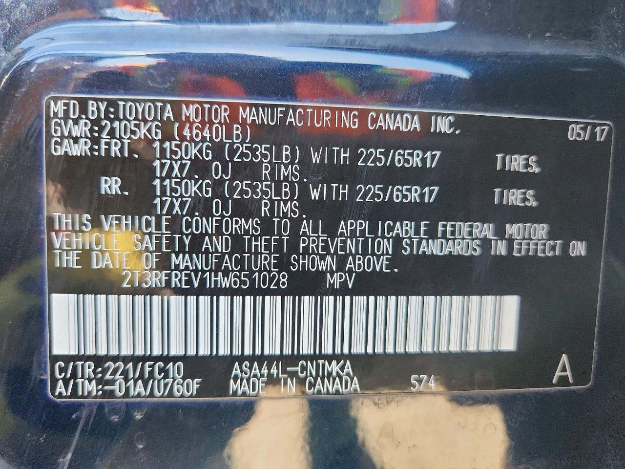 2017 TOYOTA RAV4