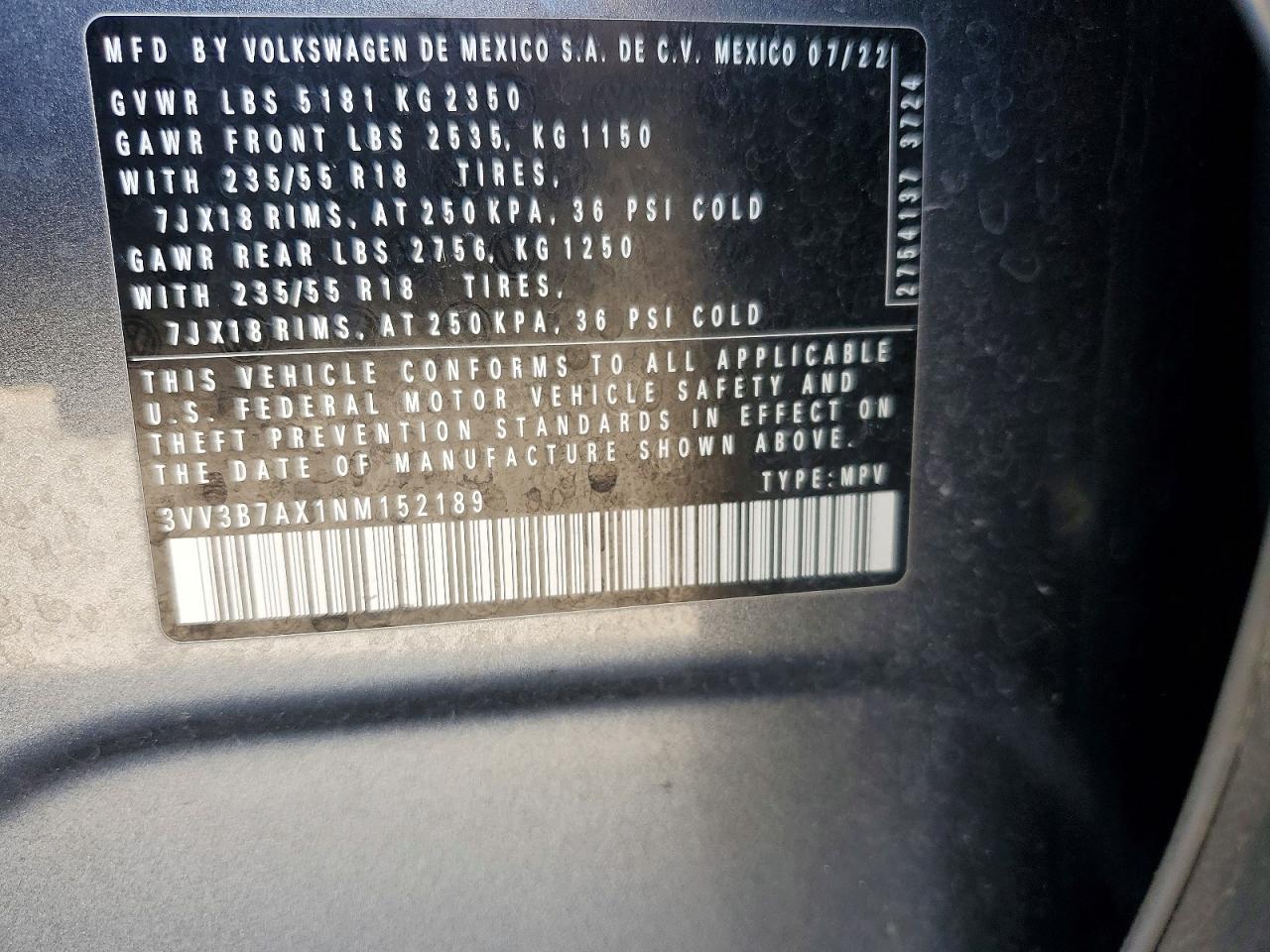 2022 VOLKSWAGEN TIGUAN