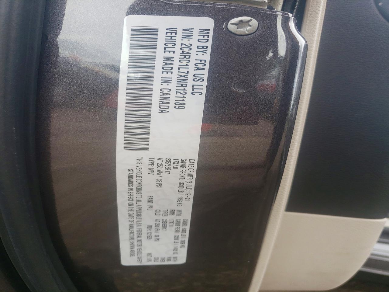 2022 CHRYSLER PACIFICA