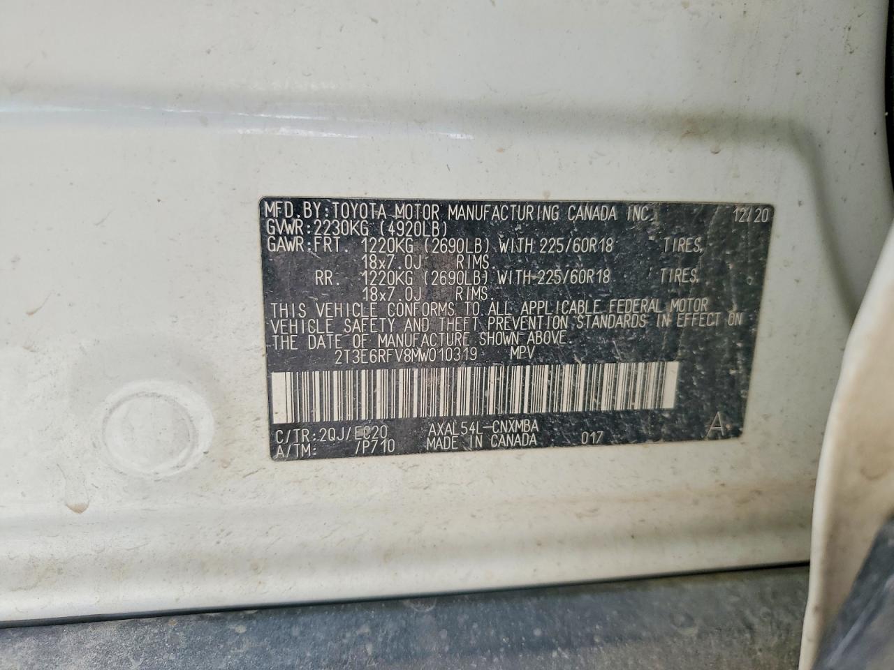 2021 TOYOTA RAV4