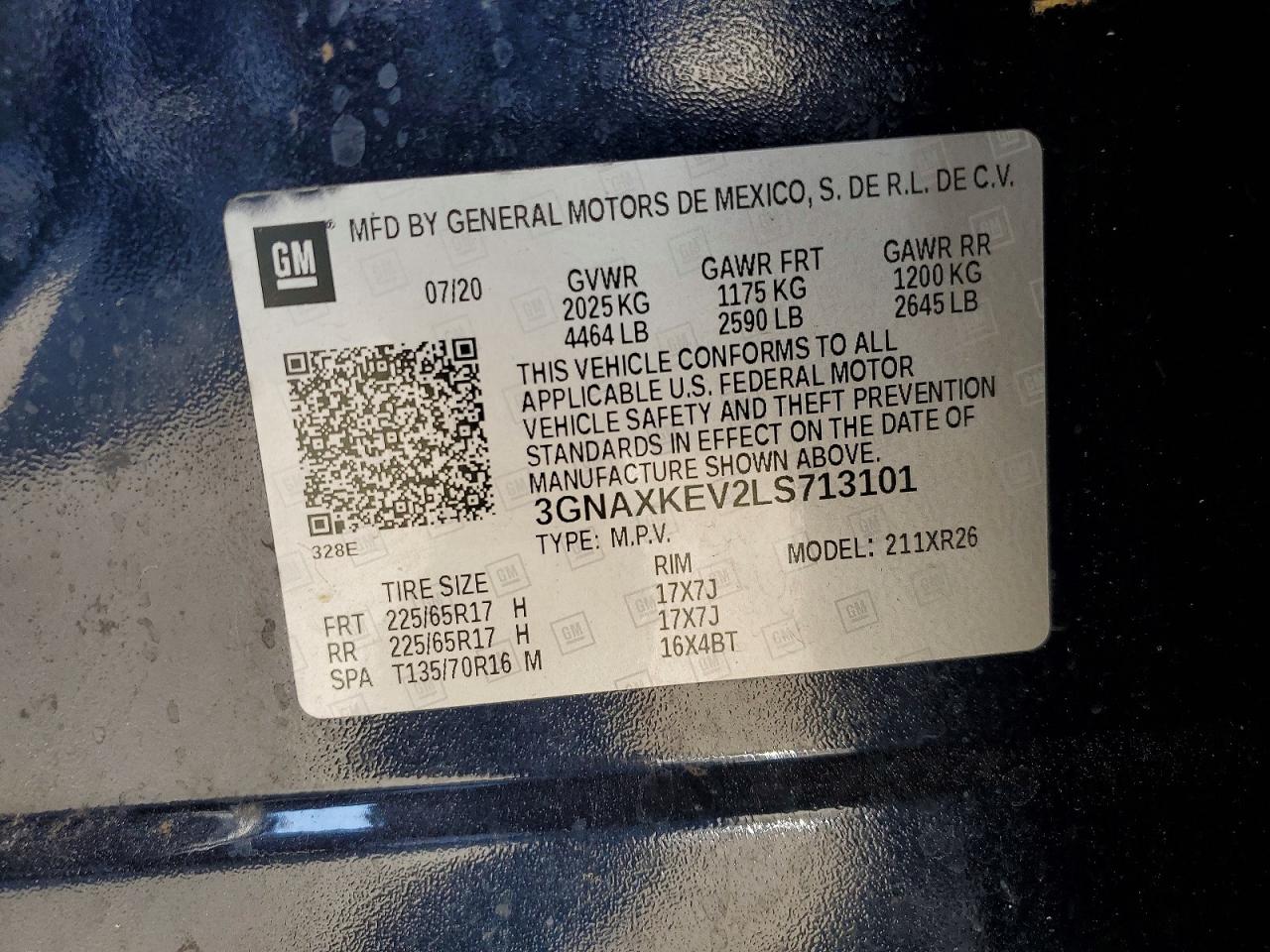 2020 CHEVROLET EQUINOX