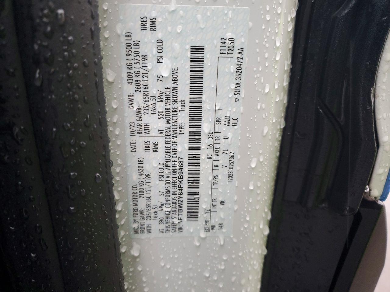 2023 FORD TRANSIT