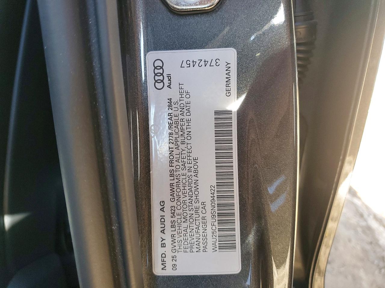 2025 AUDI S5/RS5