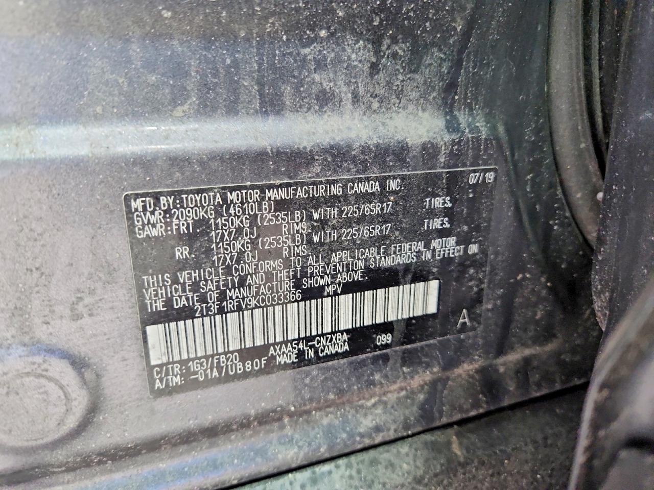 2019 TOYOTA RAV4