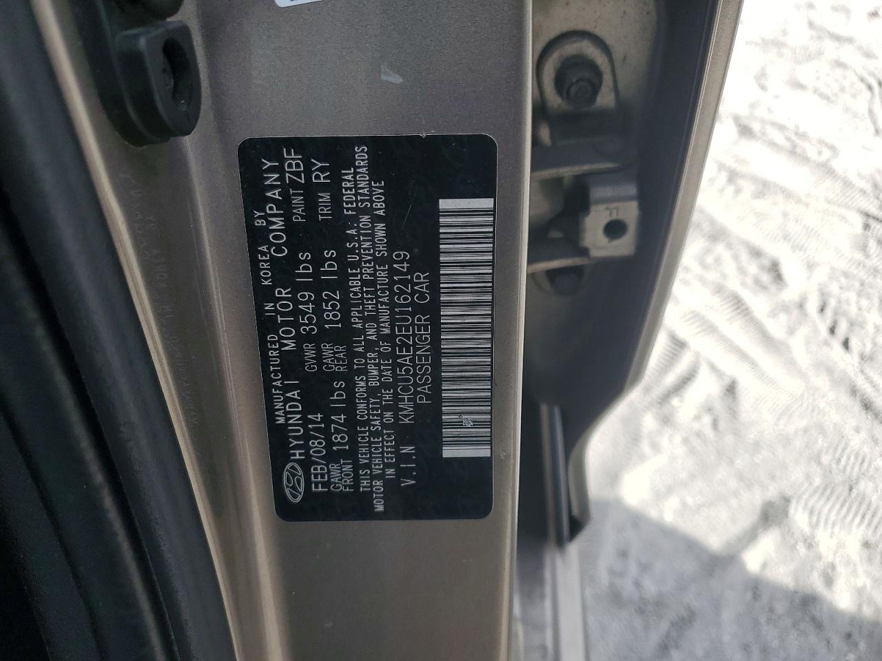 2014 HYUNDAI ACCENT