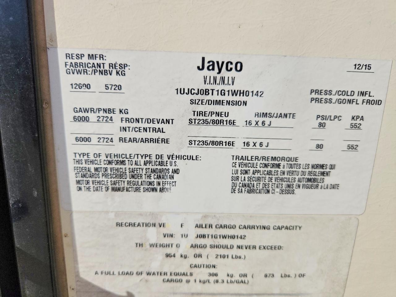 2016 JAYC O EAGLE