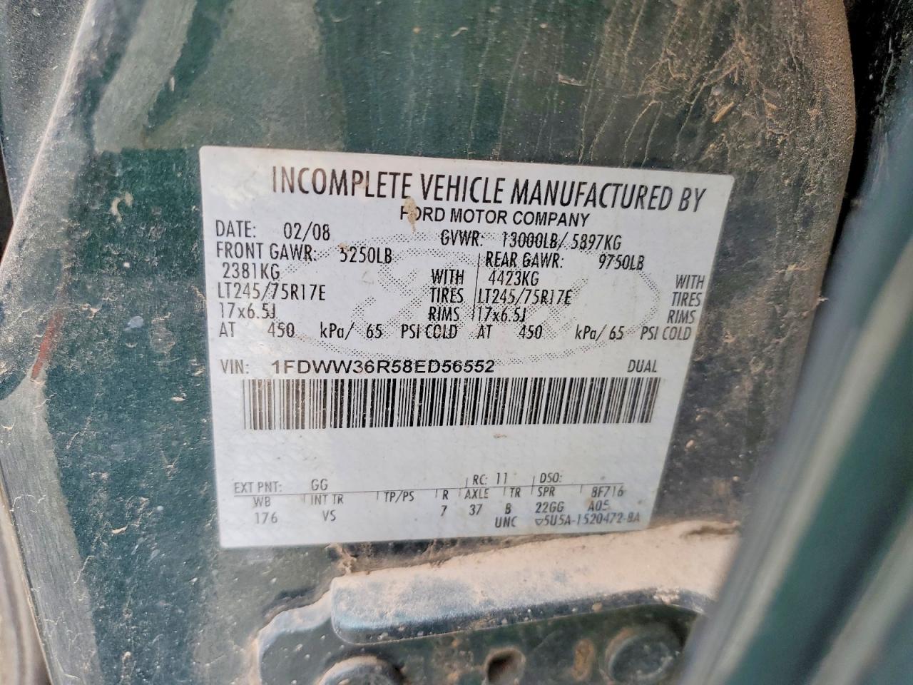2008 FORD F350