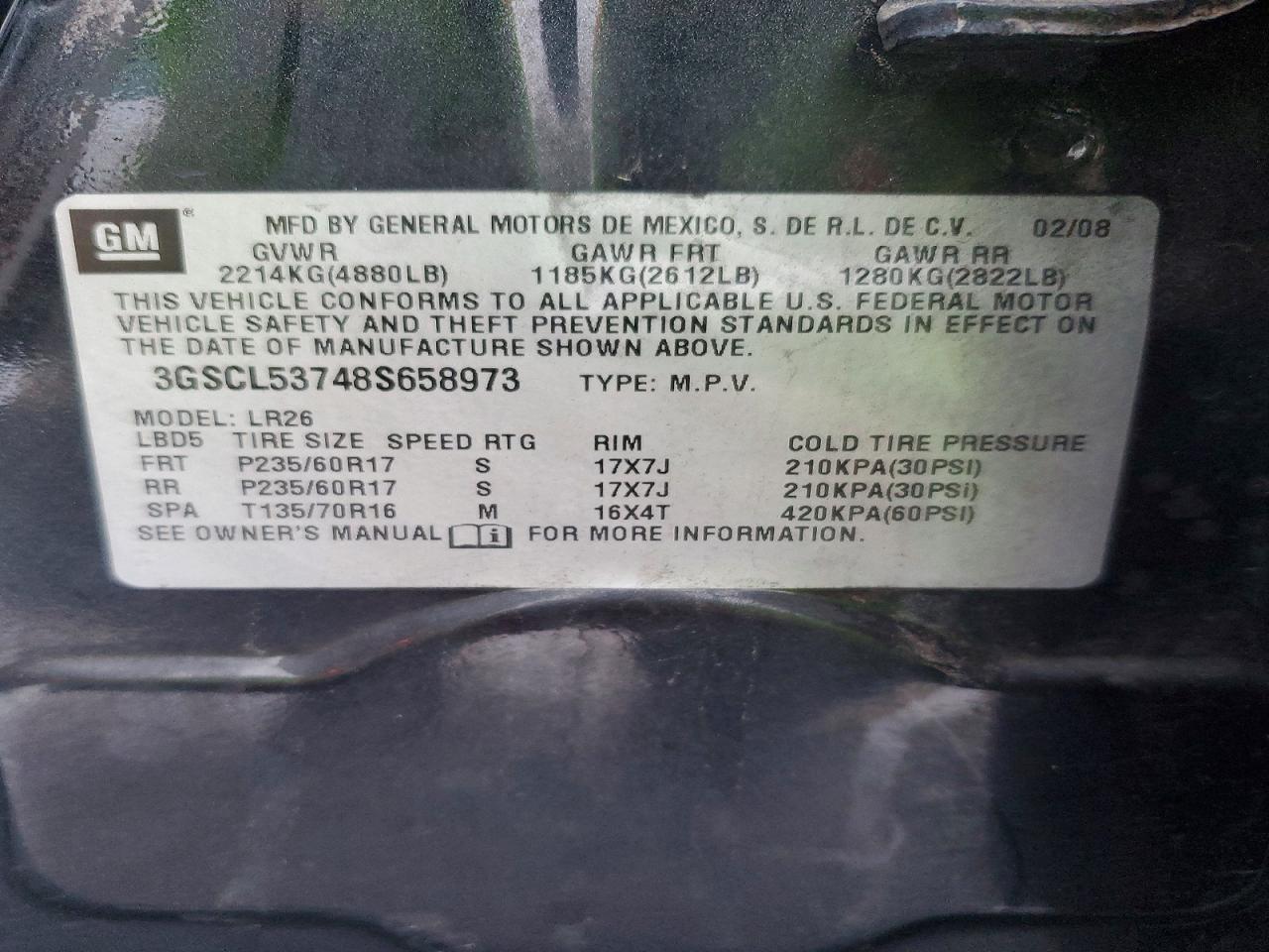 2008 SATURN VUE