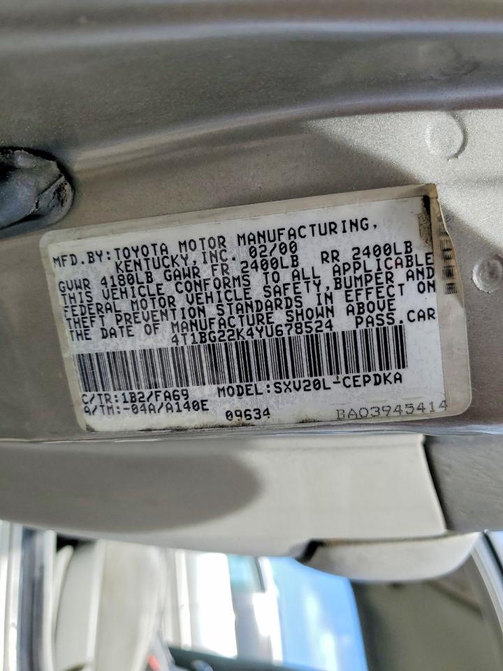 2000 TOYOTA CAMRY