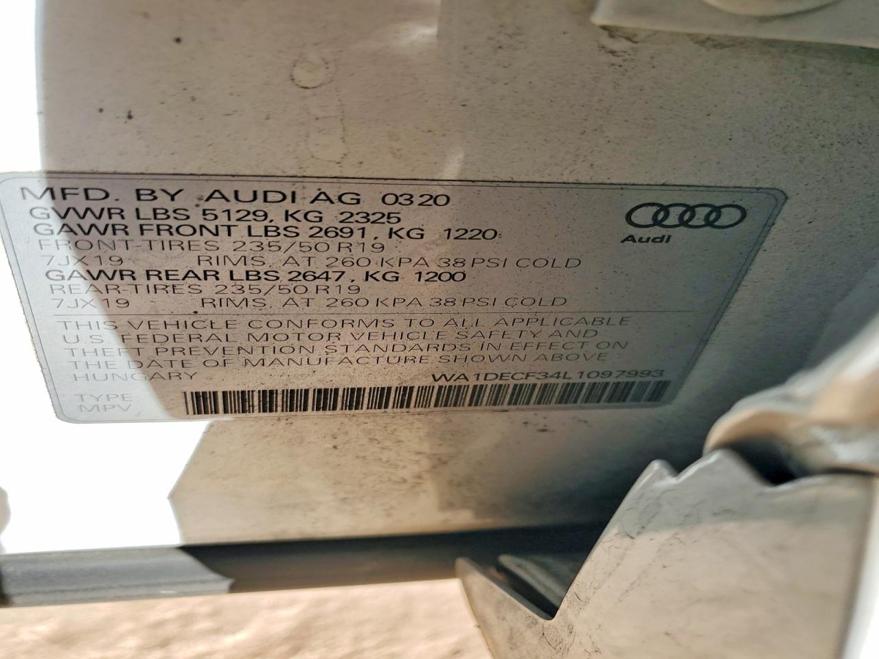 2020 AUDI Q3