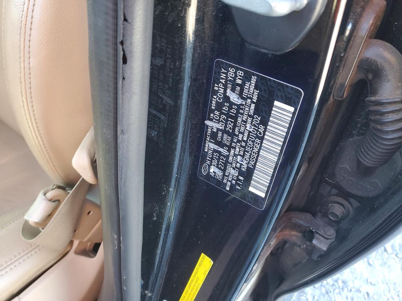 2015 HYUNDAI GENESIS