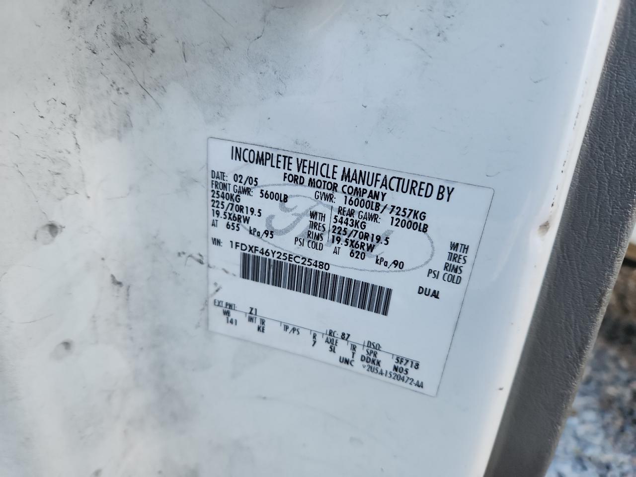 2005 FORD F450